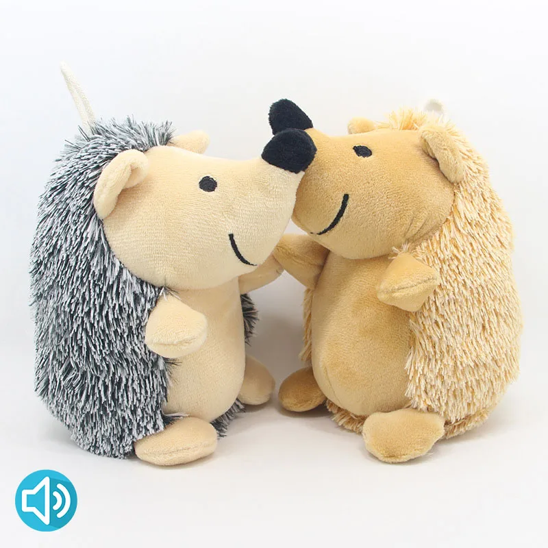 Puppy-Toy Hedgehog Dogs Smiling Plush Squeaky Design with Cute And Good-Details Fits-For