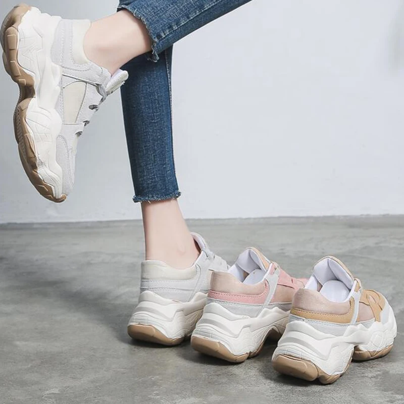 

Dropshipping Trainers Women's Platform Sneakers Women Shoes Breathable Casual Women Running Chunky Sneakers GYJY031