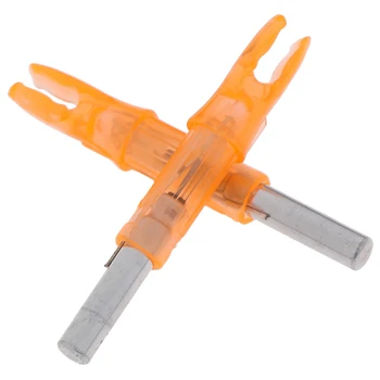 

2pcs LED Glowing Arrow Nock Tail Fit 6.2mm Arrow Shaft Length 45.5mm Hunting Shooting Luminous Lighted Compound Bow