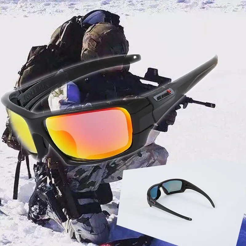 

TR90 Brand Polarized Tactical Sunglasses Explosion-proof Cycling Goggles 4 Lens Set Army Outdoor Hiking Bicycle Glasses Eyewear