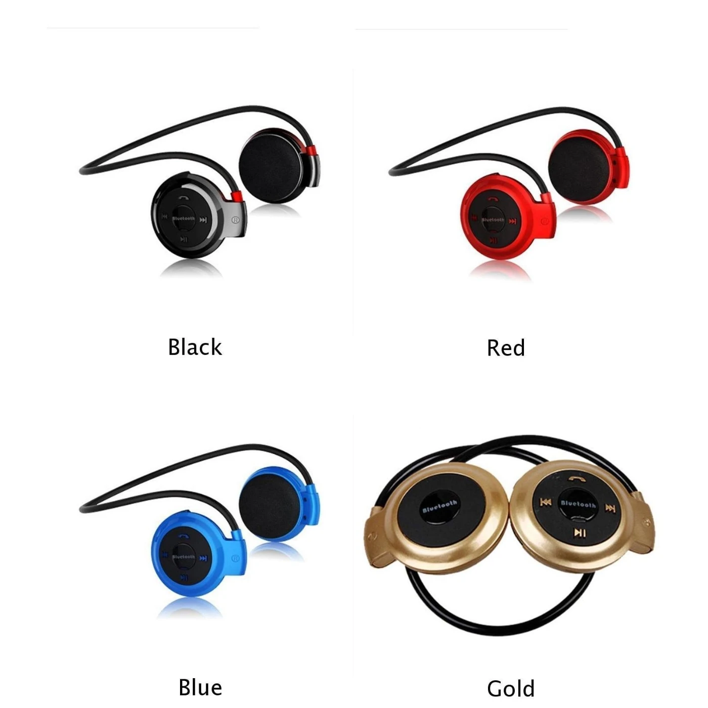 Multi-цветы Bluetooth Беспроводной наушники для бега с защитой от пота Спортивная стерео гарнитура для уха, мини-карта флэш памяти TF MP3 музыкальный плеер