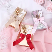 1 шт., Заказная коробка для гостей, коробки для конфет, лот, уникальный персонализированный контейнер для шоколада, свадебные подарки для возврата