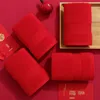 Red 35X75  High Quality New 100%   Adult Men women  Gift Water Absorption Home Bath Towel Face Towel 5