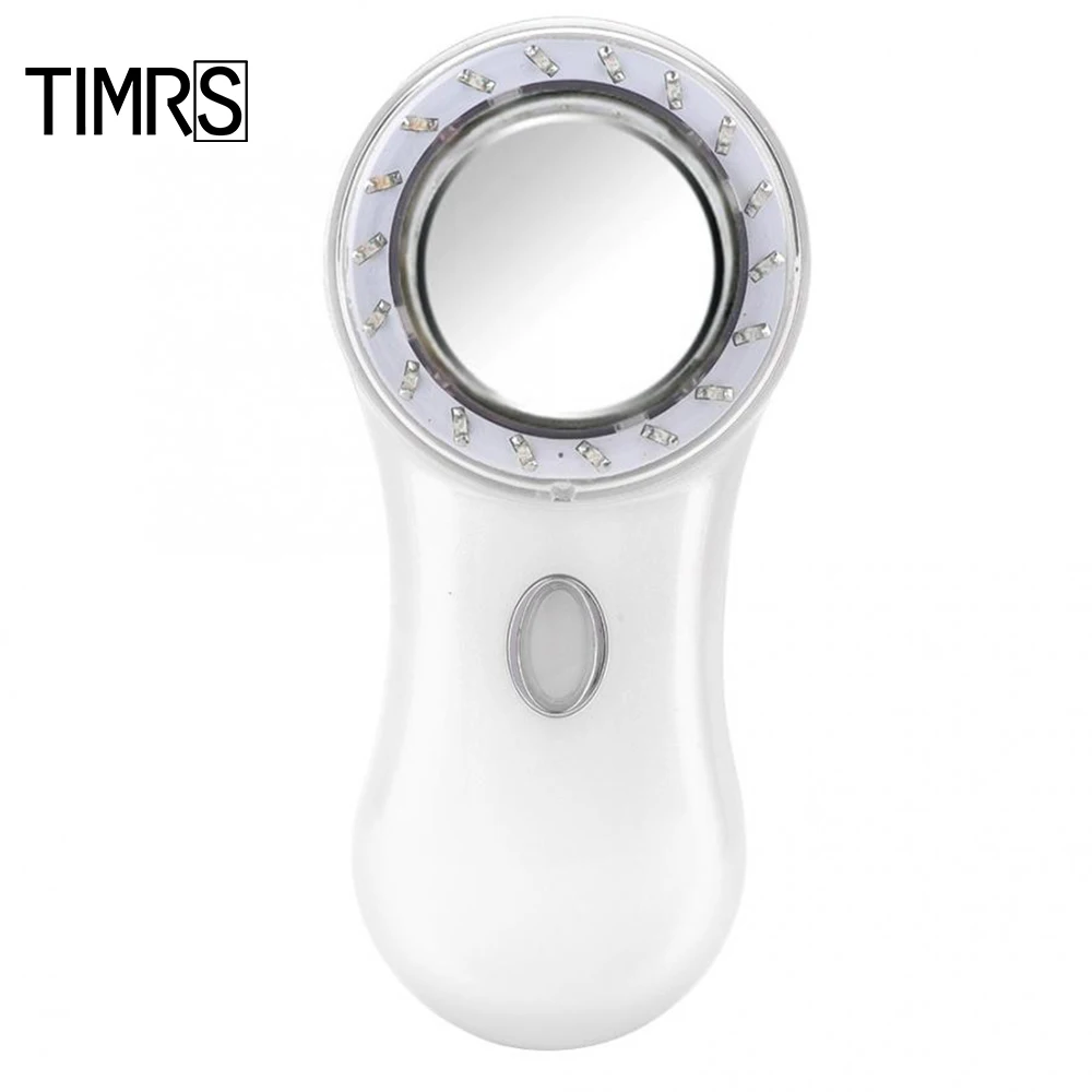 

Red and blue color light ion EMS Ultrasonic Skin Rejuvenation RF facial lifting Massager Device Cavitation Face Beauty Machine