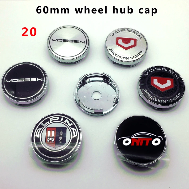 

Wholesale 20pcs/lot 60mm car wheel logo emblem Car Wheel Dust-proof emblem covers for VOSSEN APLINA car wheel cenetr cap for bmw