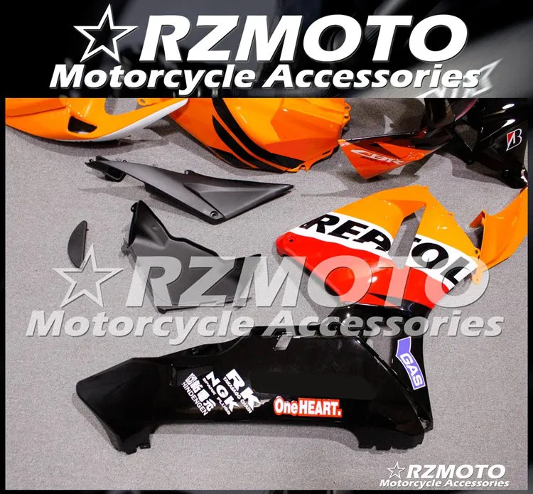 4 подарки ABS мотоцикл полный обтекатель комплект подходит для CBR600RR F5 2005 2006 05 06 cbr600 600RR тела набор оранжевый