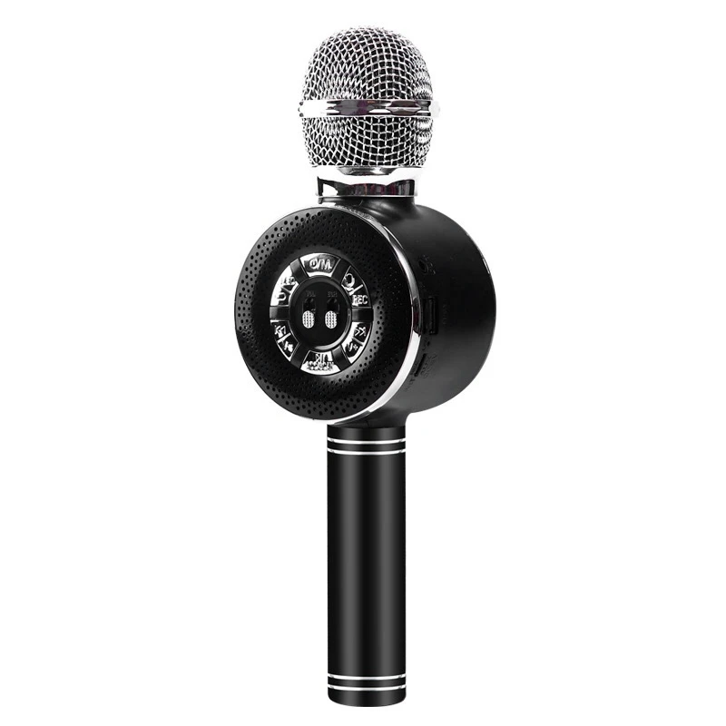 Wireless Bluetooth Karaoke Microphone Handheld Speaker Singing Machine with LED Light for Christmas/New Year/Party/Home/Birthday |