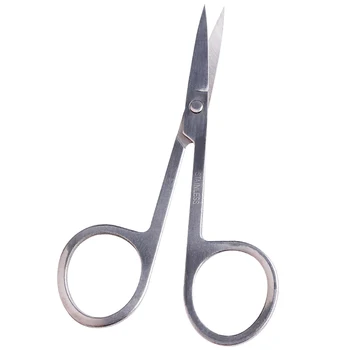 

Eyebrow stainless steel eyebrow scissors High quality Beauty eyelash makeup scissors Individual packaging