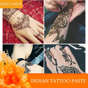 

Temporary Tattoo Kit India Painting Tattoo Paste Tattoo Stencils Tattoo Brush Tattoo Scraper Set