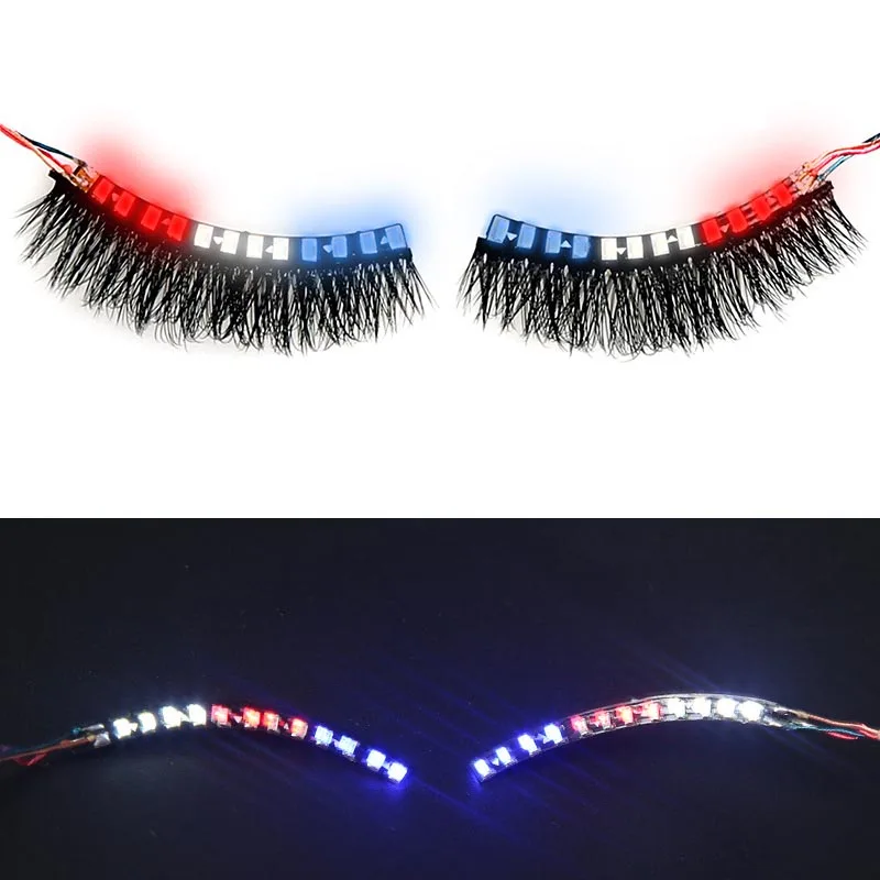 

LED Light Up False Eyelashes Sound Activated Luminous Lashes Fake Eye Lash