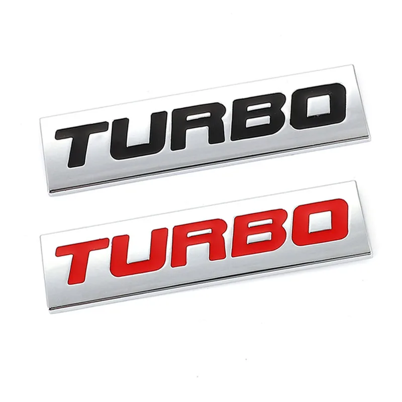 TURBO 3D Metall Aufkleber Auto Körper Emblem Aufkleber Galvanik Zink  Legierung Auto Heckklappe Abzeichen Dekoration Auto Zubehör - AliExpress