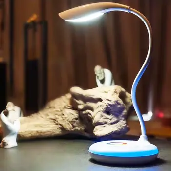 

Rechargeable USB Charging Flexible Book Reading Light Table Lamp Touch Light LED Desk Lamp Dimmable LED Desk Lamp USB Charging