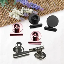 31 мм/38 мм/50 мм круглый металлический магнитный зажим серебристый черный розовый золотой цвет Магнитный держатель для заметок