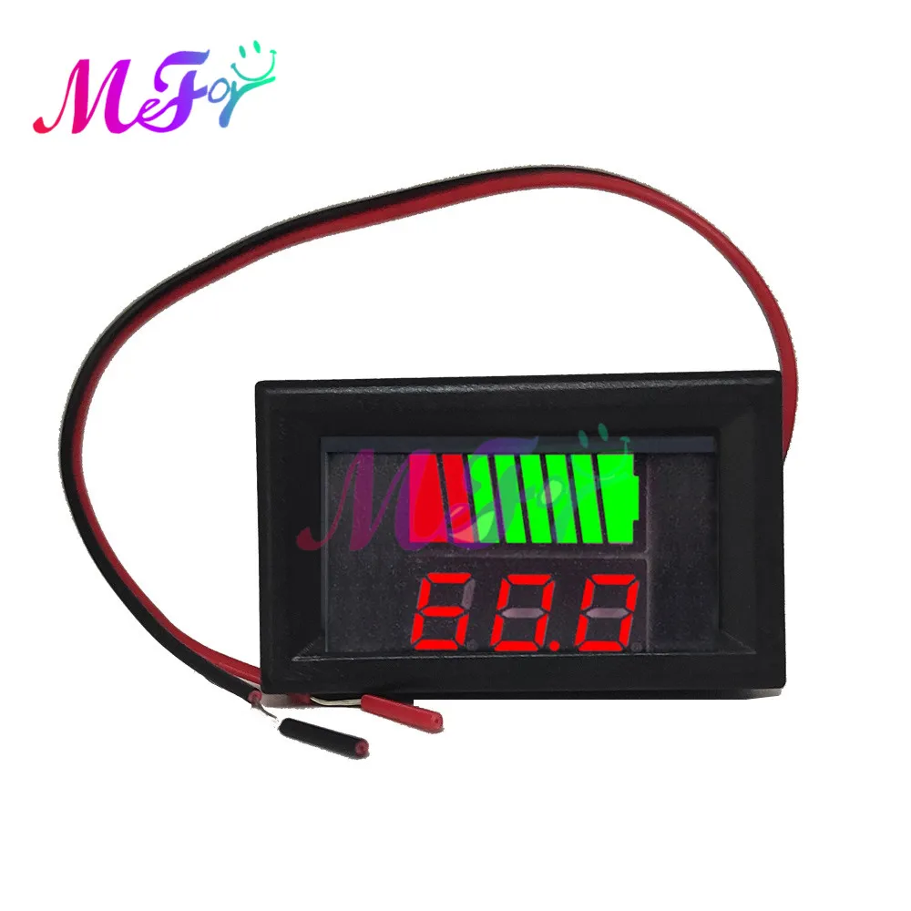 0.56'' LCD Voltmeter 12V 24V 72V 84V Lithium Battery Capacity Indicator Lead Acid Power Car Motorcycle Voltage Tester Detector |
