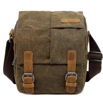

Photo Video Camera Waterproof Canvas Shoulder Retro Vintage DSLR Bag Carrying Case for Canon Nikon Sony SLR Photography