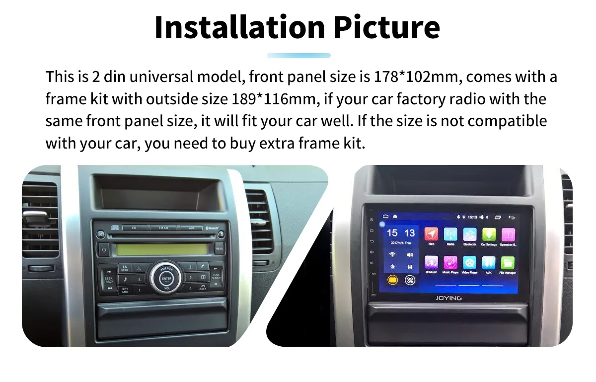 Perfect 7"Double 2 Din Head Unit GPS Navigation Octa Core Android 8.1 Universal Car Radio Cassette Stereo No DVD Player Built-in DSP 2
