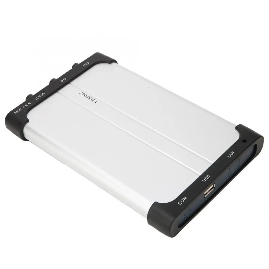 Owon VDS2062 60 МГц 2 канала 1 GSa/s Виртуальный USB цифровой осциллоскоп осциллограф комплект для портативных компьютеров Настольный ПК