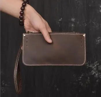 

Genuine Leather Smoking Case Portable Cigarette Rolling Pipe Tobacco Bag Case Wallet Tip Paper Holder Smoking Accessories