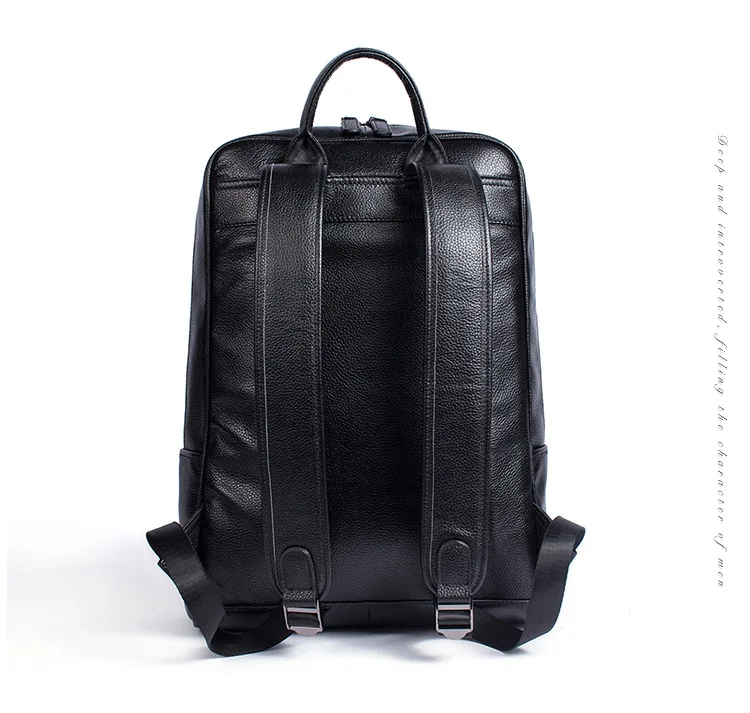 Shengdilu мужская кожаная сумка натуральная мужской кожаный рюкзак мужская деловая сумка Школьный мужской модный мужской черный рюкзак