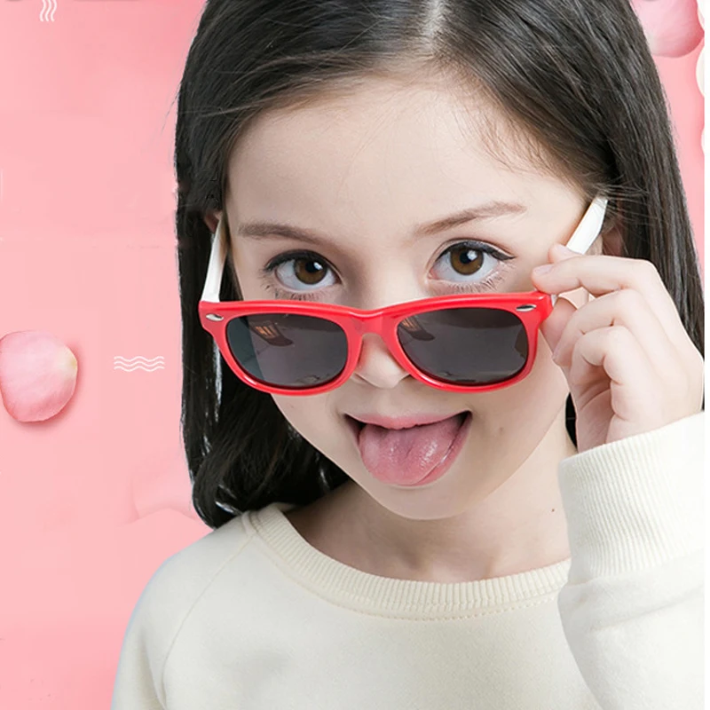 With Case Children Uv Polarized Sunglasses Kids Sunglasses 