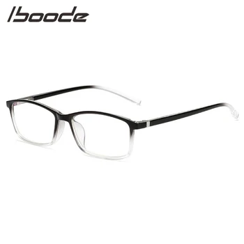 IBOODE Anti lumière bleue myopie lunettes femmes hommes carré fini lunettes à courte vue unisexe myopie lunettes lunettes