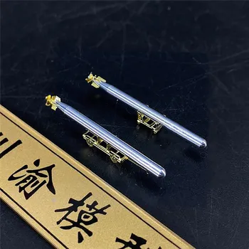 

High Simulation Metal Torpedo Model with Carriages for 1/200 Scale Warship Model Parts Accessories