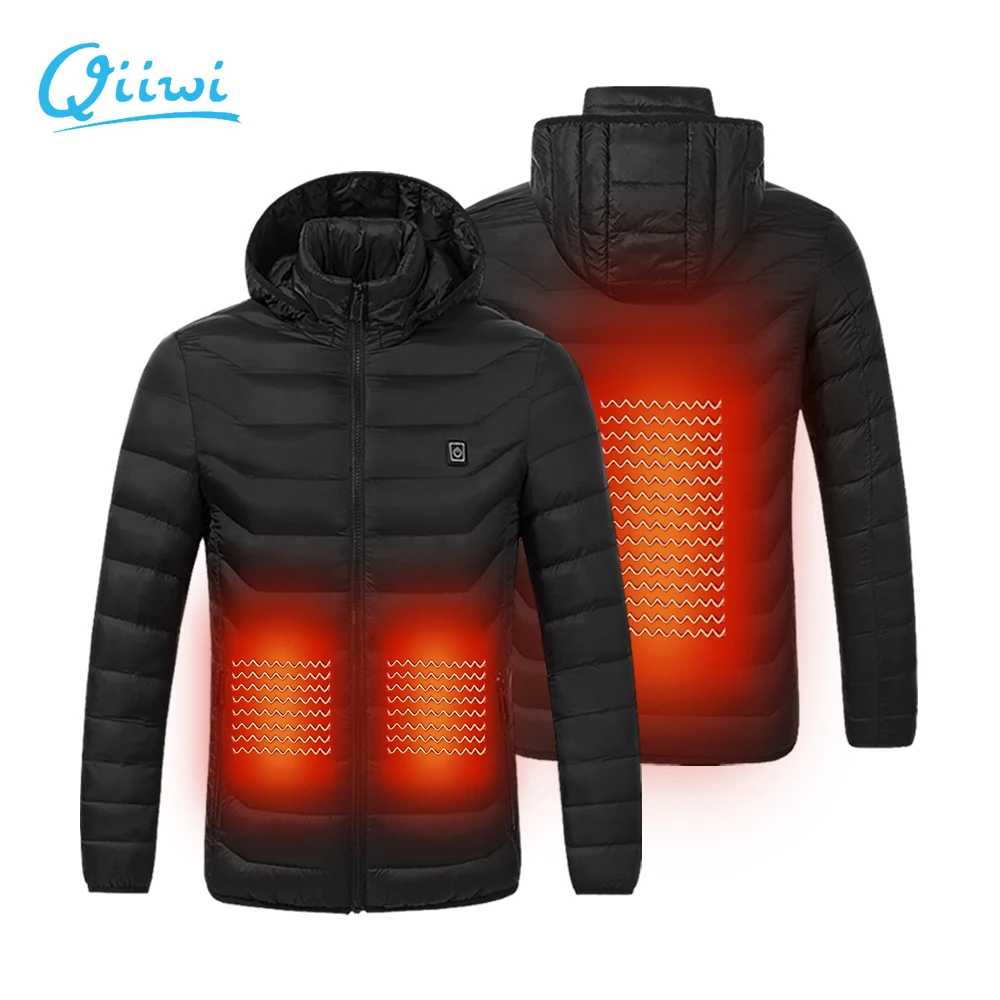 

Dr.Qiiwi Men Womens Outdoor Heated Jacket Coat USB Electric Battery Quick-Heating System for Cold Weather Thermal Clothing