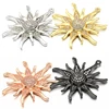 ZHUKOU CZ crystal gold/silver color Sun flower Charms Pendants for women DIY Jewelry making findings supplies wholesale VD286 ► Photo 2/6