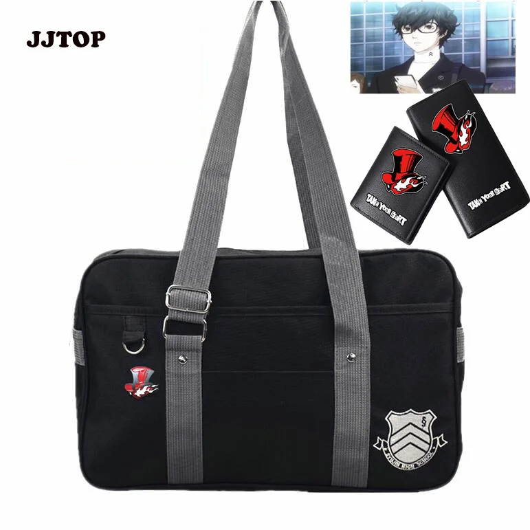 Аниме Persona 5 сумка P5 Shujin Gakuen реальная школьная JK Униформа Наплечные сумки Akira Kurusu
