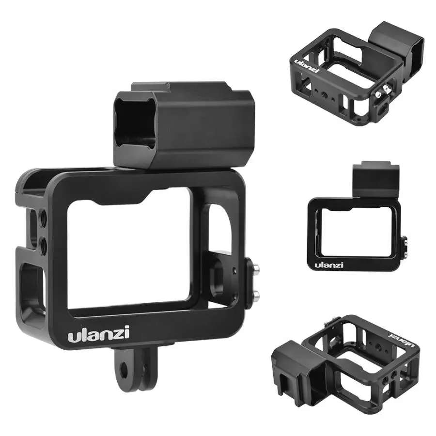 Ulanzi V2/V3 Pro металлическая клетка Расширенная рамка держатель микрофона адаптер с холодным башмаком крепление для GoPro 5 6 7 спортивная Экшн-камера