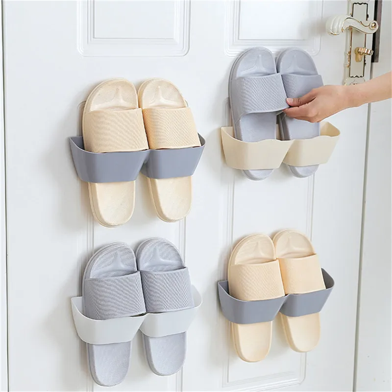 

Hot Sale Wall-Mounted Sticky Hanging Shoe Hook Shelf Rack Shoes Holder Storage Hot Plastic Shoe Shelf Stand Shoe Rack Organizer