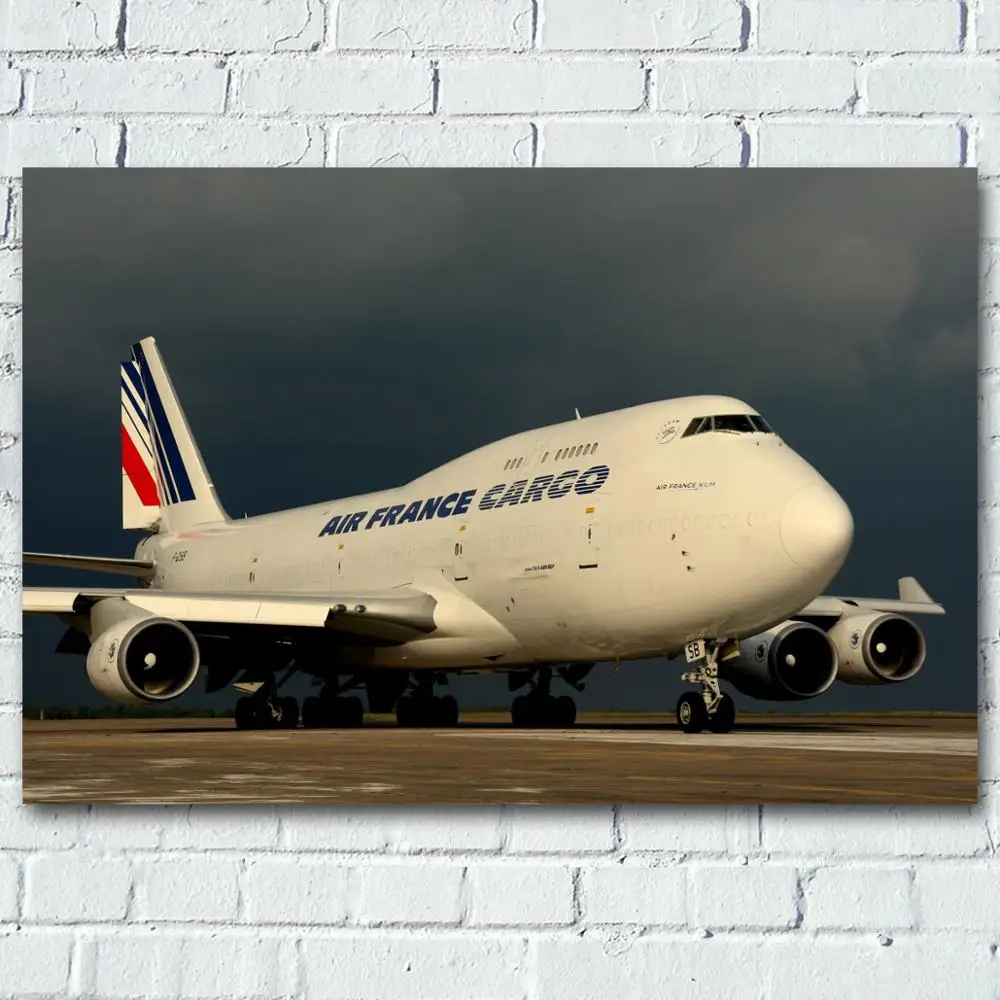Настенные художественные плакаты и принты Boeing 747 авиалайнер коммерческих