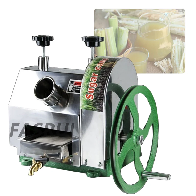 Commercial Stainless Steel Manual Sugarcane Juicer Machine Hand Saccharum Crusher Processing Equipment Sugar Cane Extractor | Бытовая