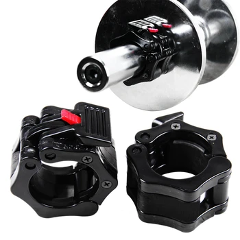 

25mm Spinlock Collars Barbell Collar Lock Dumbell Clips Clamp Weight lifting Bar Gym Dumbbell Fitness Body Building Equipment