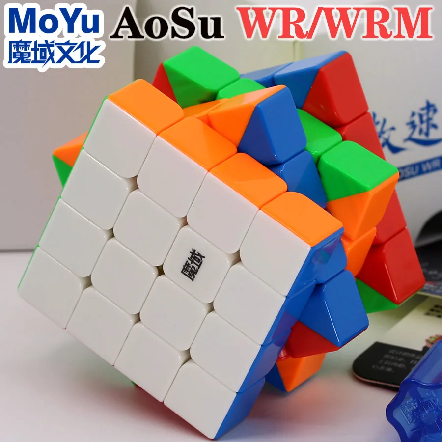 

Magic cube puzzle MoYu AoSu WR WRM 4x4x4 4x4 magnetic magnet puzzle cube professional speed cube educational toys game