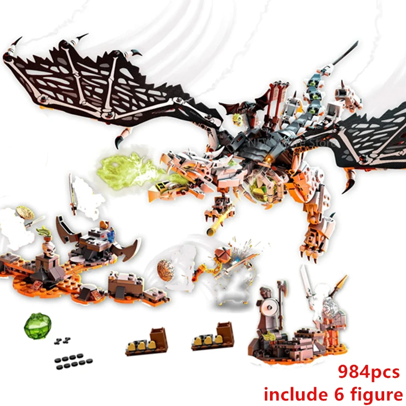 

New 2020 Ninjag TV series Skull Sorcerer's Dragon Season 12 13 Fly Ball Building Blocks Classic Model Sets Bricks Kid Kits 71721