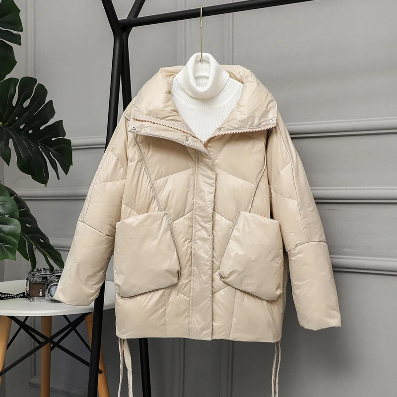 Fitaylor Winter Women Stand Collar Jacket 90%