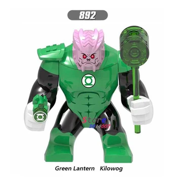 

Single Big Size Marvel Green Lantern Kilowog Thanos Venom Carnage Batman Cull Obsidian Wolverine Building Blocks Toys