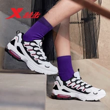 Xtep/женская модная повседневная спортивная обувь; сезон осень; дышащая женская обувь на шнуровке; подушка для отдыха; 881318329293