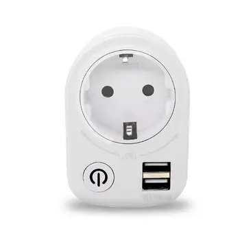 

5V 2.1A Dual USB Intelligent Charger Adapter Socket 180 Degree Rotating Multifunction Home Travel Charging Power Switch Outlet