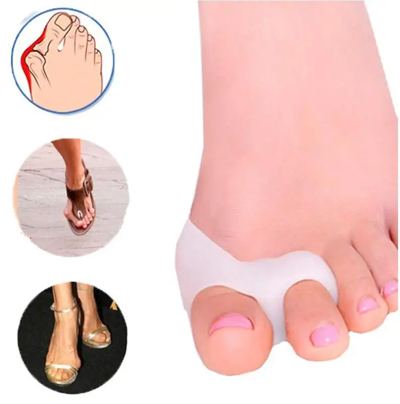 2Pcs High Heels Silicone Foot Care Tool Insoles Orthotics Bunion Pedicure Feet Care Hallux Valgus Corrector for Foot