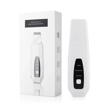 

EMS Ultrasonic Ion Face Skin Scrubber Deep Facial Cleaner Peeling Vibration Blackhead Removal Exfoliating Pore Cleaning Machine