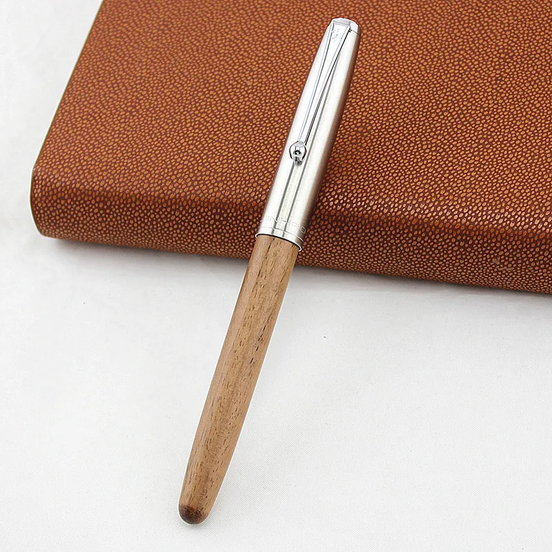 Высокое качество роскошные деревянные авторучка Стандартный металлические Iraurita 0,38 мм наконечник чернила ручки для школы студент бухгалтерская записи
