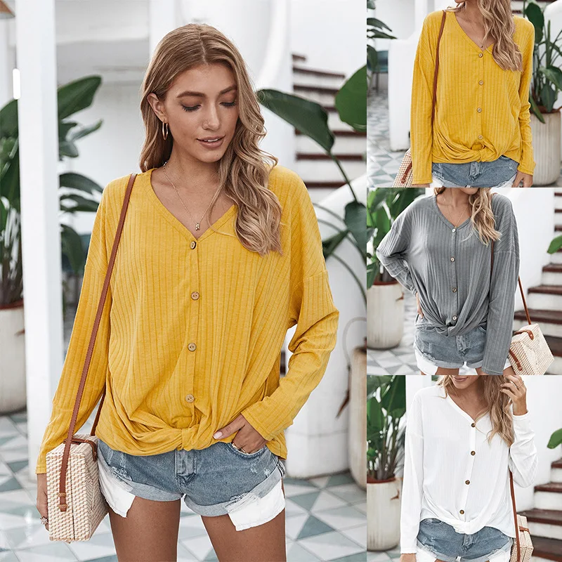 

Casual Women Cardigans Autumn Knitted Sweater Solid V-neck Open Stitch Cardigan Thin Yellow White Loose Ladies Knit Tops Femme