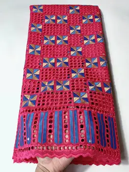 

High Quality Swiss Voile Lace 2019 African Lace Fabric African Swiss Cotton Embroidered man fabric For Party Dress