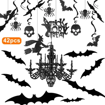 

Home Wall Decoration Set Bar Swirl Club Ceiling Hanging Living Room Multifunction Chandelier Party For Halloween Indoor Outdoor