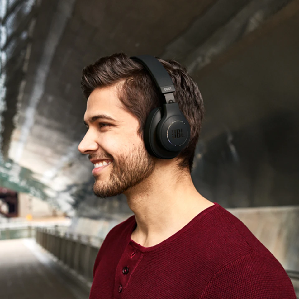 JBL Duet NC Wireless Bluetooth Headphone Active Noise Cancelling Rapid Charging 24 Hours Battery Life Sport Earphone Gym Headset