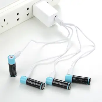 

USB Rechargeable AA Battery 1500mAh 1.5v Quick Charging Lithium Battery for LED Flashlight Accessories