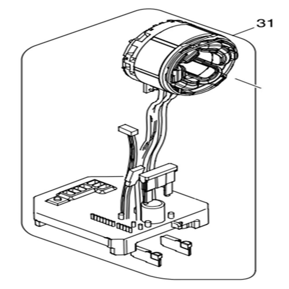 Подлинный Статор для Makita DTW284 632J06-6 | Инструменты