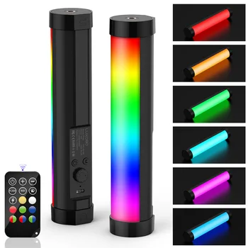 LUXCEO P100RGB LED 셀카 필 라이트, 휴대용 튜브 스틱, 사진 스튜디오 라이트, 비디오 사진 유튜브 틱톡 대 LUXCEO P200